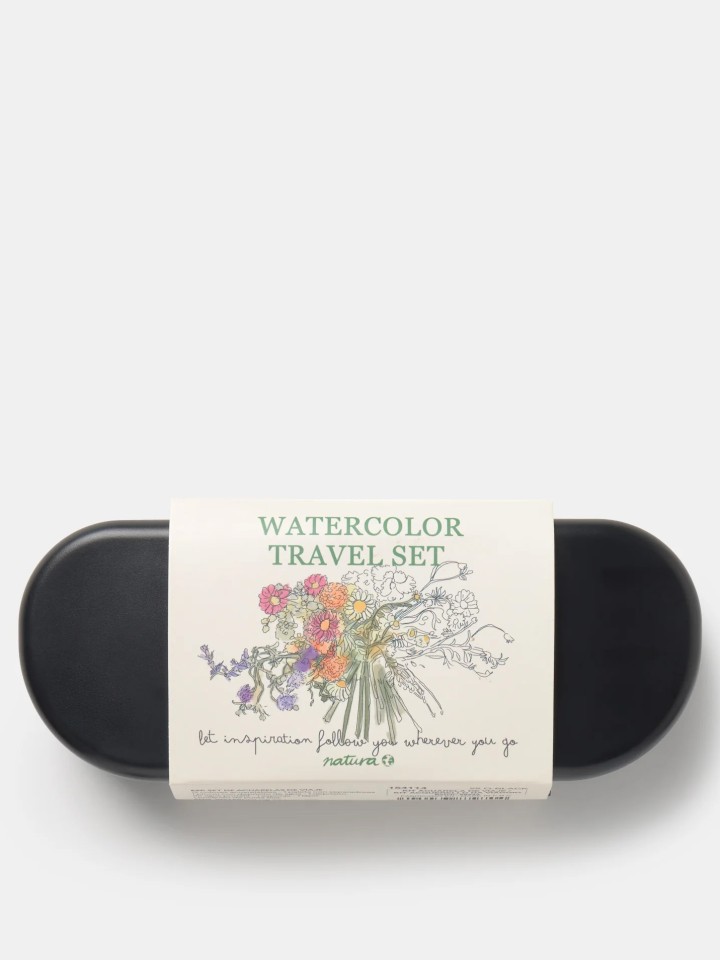 Kit de aguarela para viagem