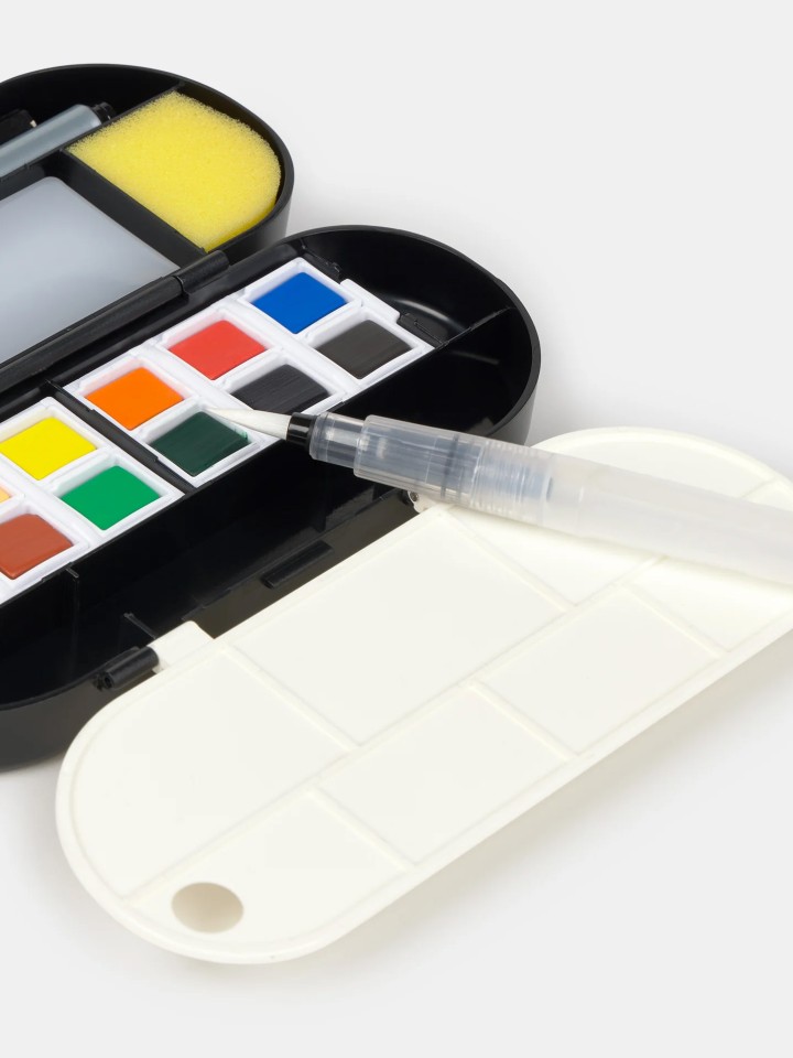 Kit de aguarela para viagem