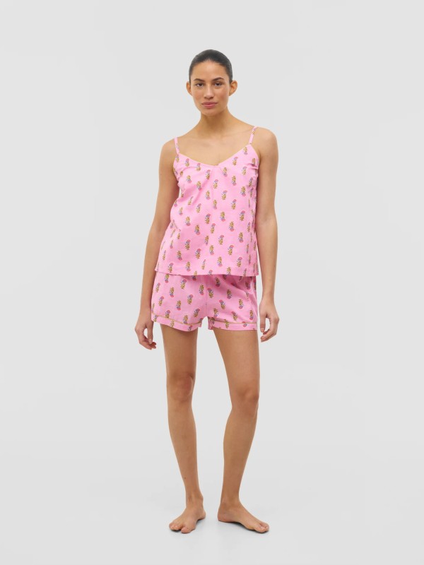 Conjunto de pijama Jaya Summer Seal com alcas finas Conjunto de pijama Jaya Summer Seal com alcas finas