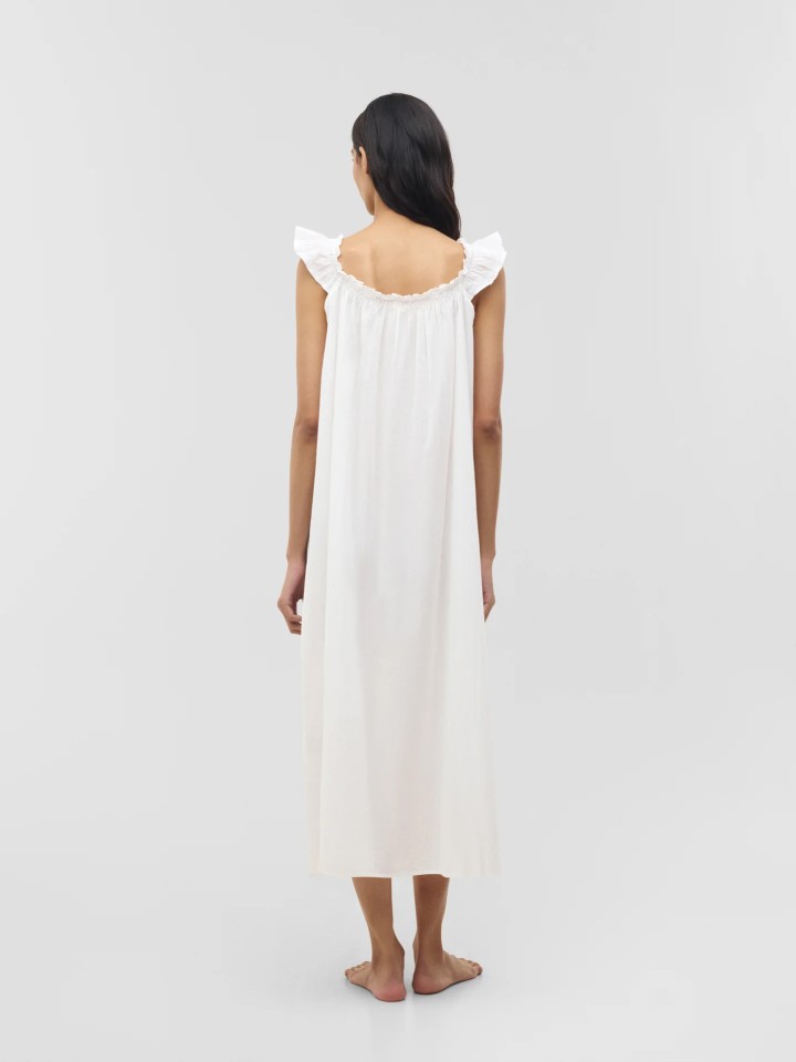 Camiseiro vestido bordado Jaya