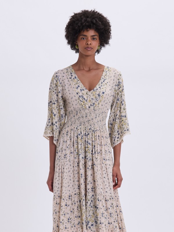 Vestido Comprido Floral