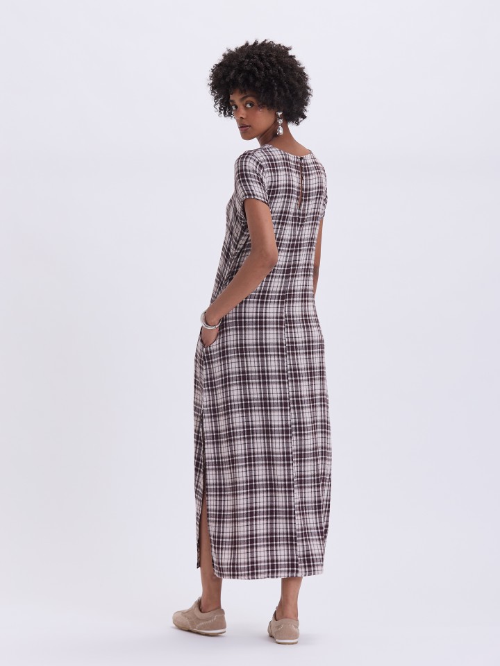 Vestido Midi Xadrez