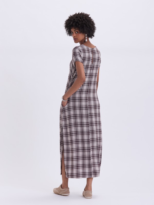 Vestido Midi Xadrez
