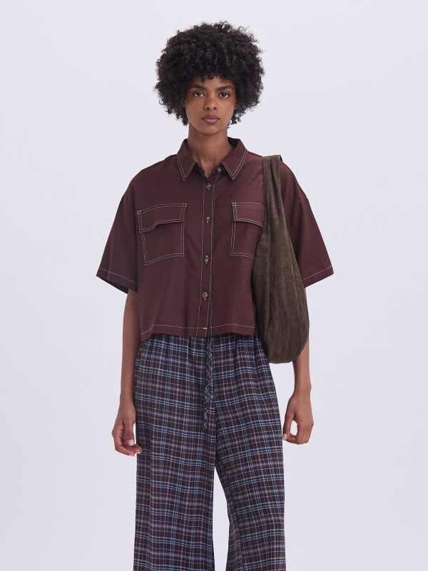 Camisa Castanha Camisa Castanha