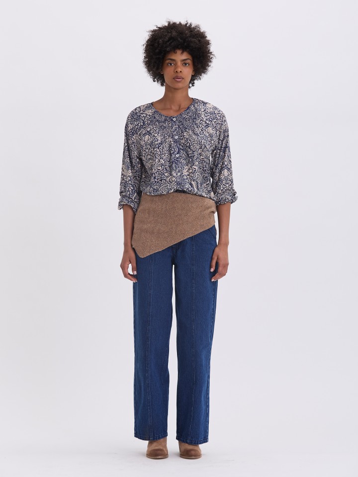 Blusa Paisely Azul