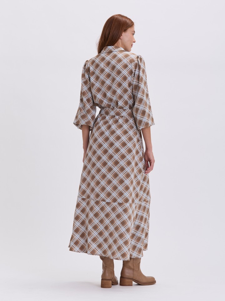 Vestido Curto Xadrez