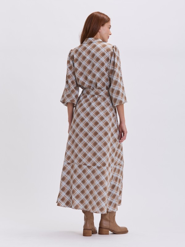 Vestido Curto Xadrez