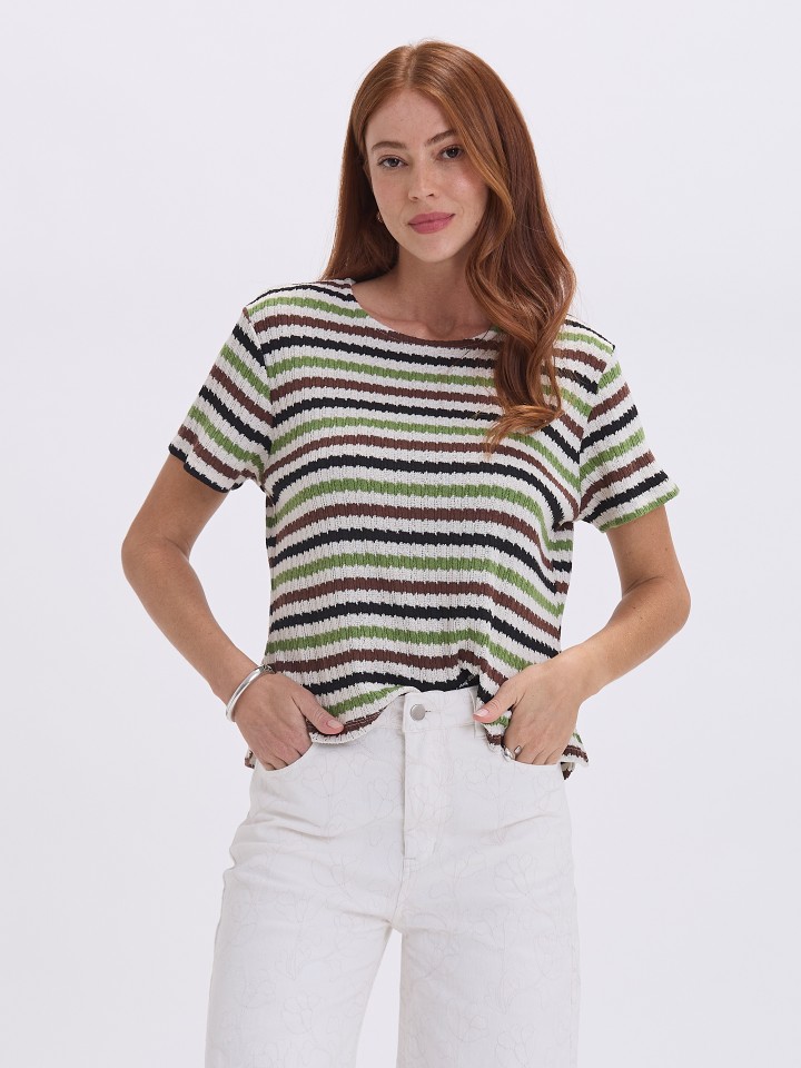 Camisola Riscas em Malha
