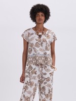 Blusa Estampado com Placement
