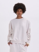Sweatshirt Branca Bordada