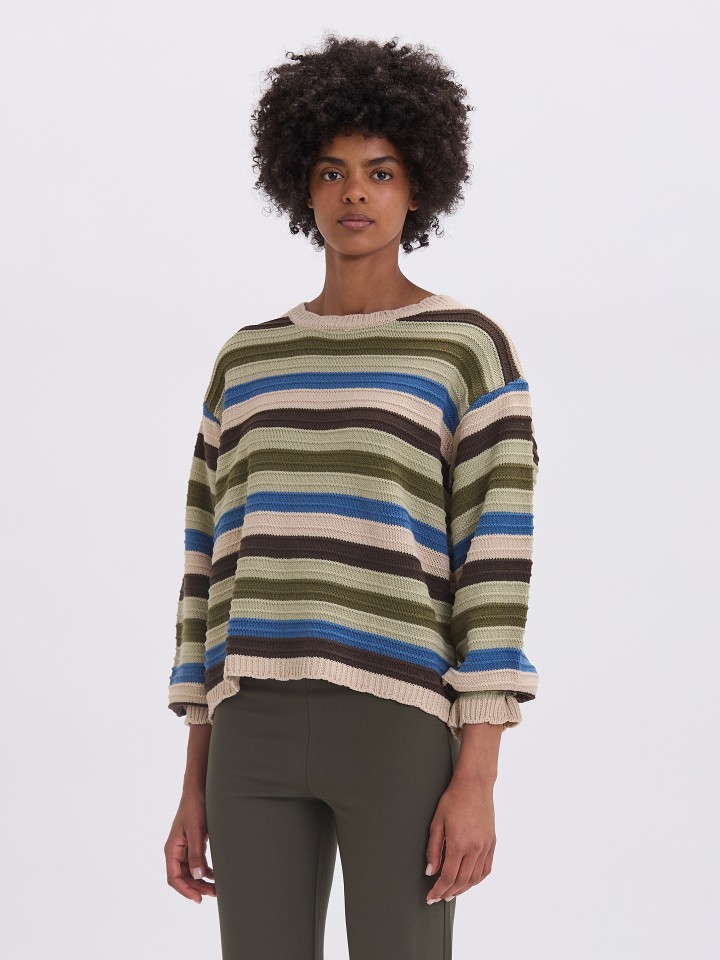 Camisola de Malhas as Riscas