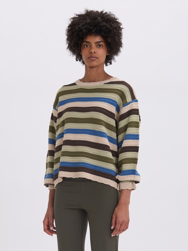 Camisola de Malhas as Riscas