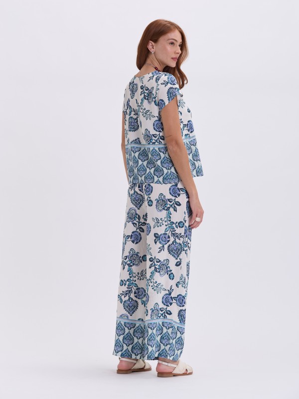 Calcas Estampado com Placement Calcas Estampado com Placement