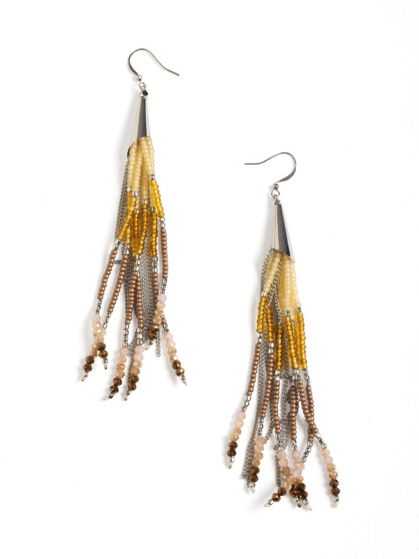 Brincos Pendentes com Missangas