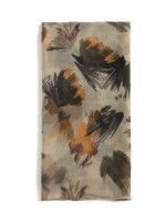 Lenco com Estampa Floral em tons terrosos