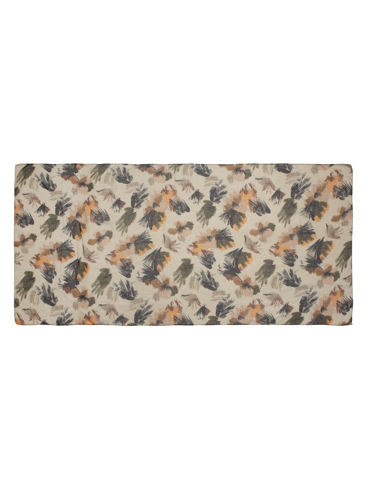 Lenco com Estampa Floral em tons terrosos