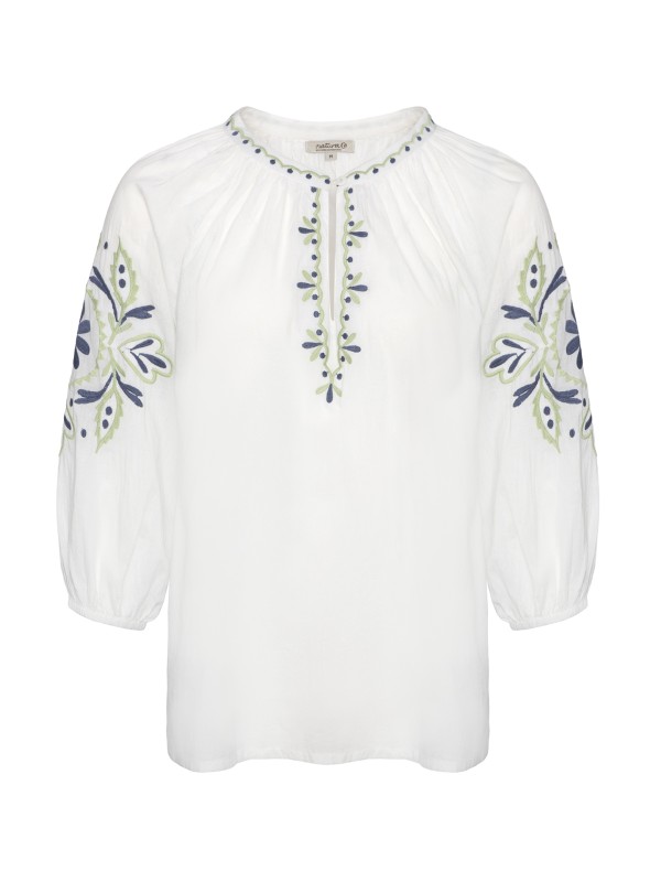 Blusa em Algodao Bordada