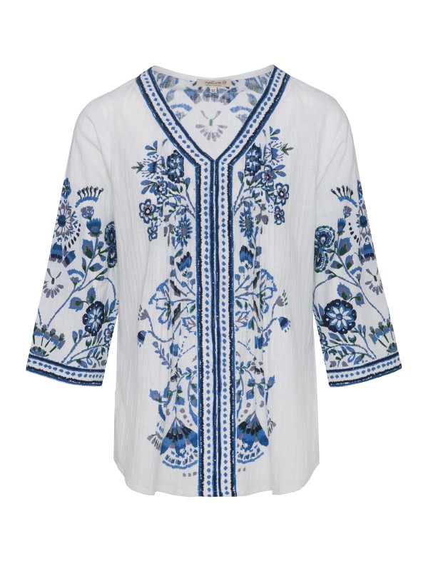 Blusa em Algodao Estampada