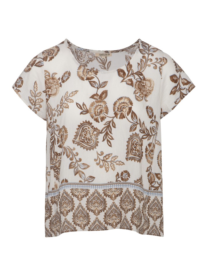 Blusa Estampado com Placement