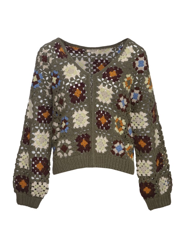 Casaco Efeito Crochet