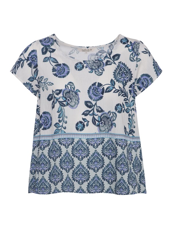 Blusa Estampado com Placement