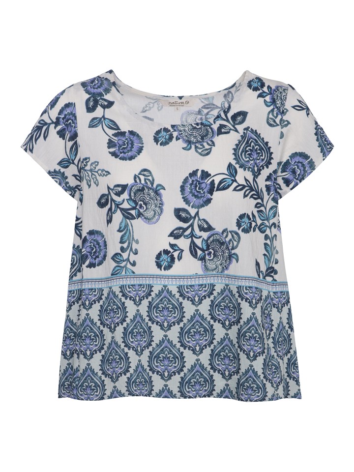 Blusa Estampado com Placement