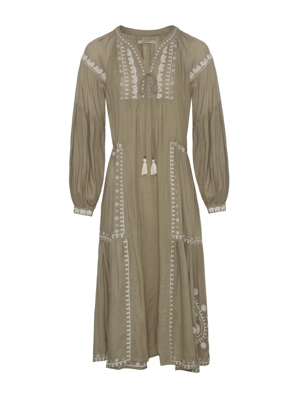 Vestido Comprido Bordado