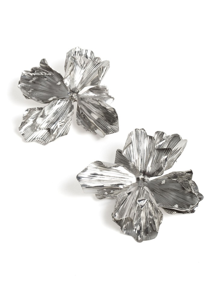 Brincos Flor Metalicos