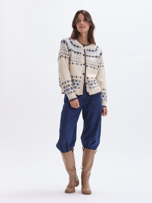 Casaco Jacquard