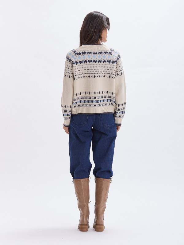 Casaco Jacquard