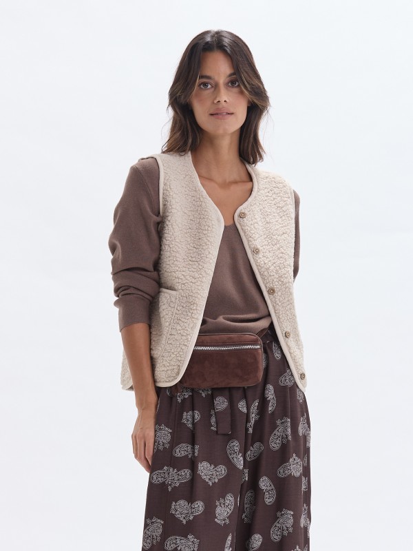 Colete Beige