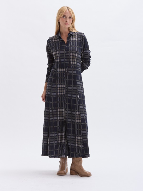 Vestido Midi Xadrez Vestido Midi Xadrez