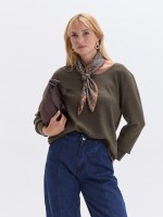 Camisola de Malha com Decote Redondo