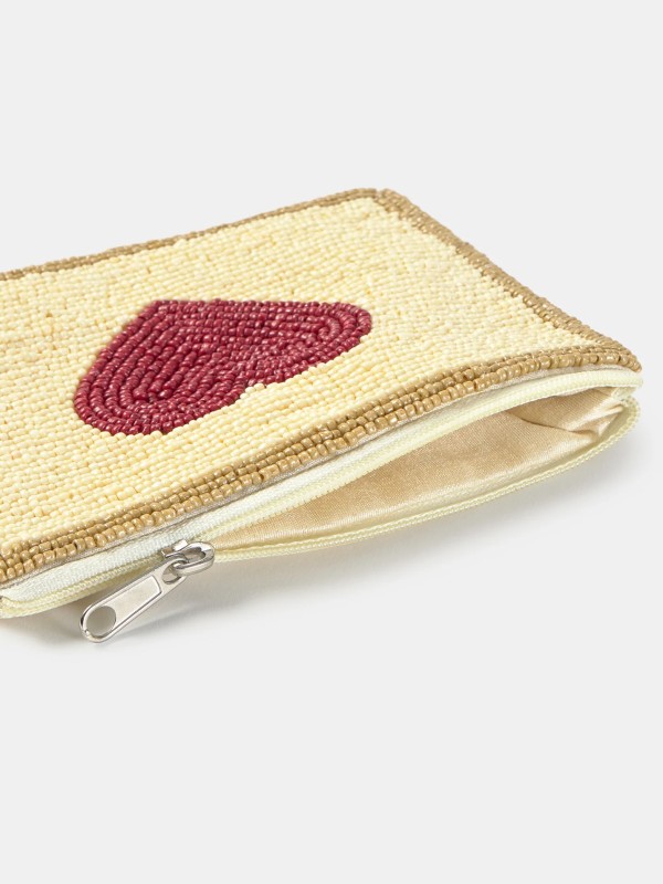Porta-moedas com missangas